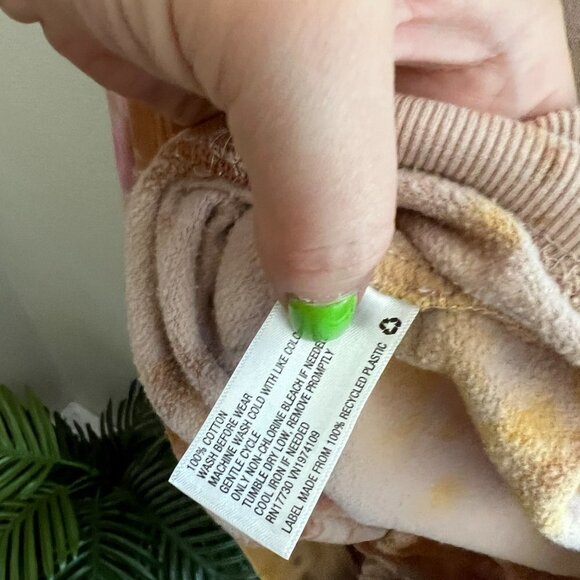 Wild Fable Tie Dye Crew Neck Cotton Retro Bohemian Sweatshirt Top Lounge Wear - Picture 5 of 7